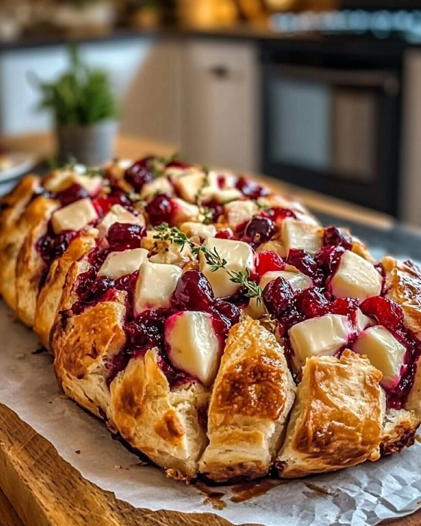 Cranberry Brie Pull-Apart Bread