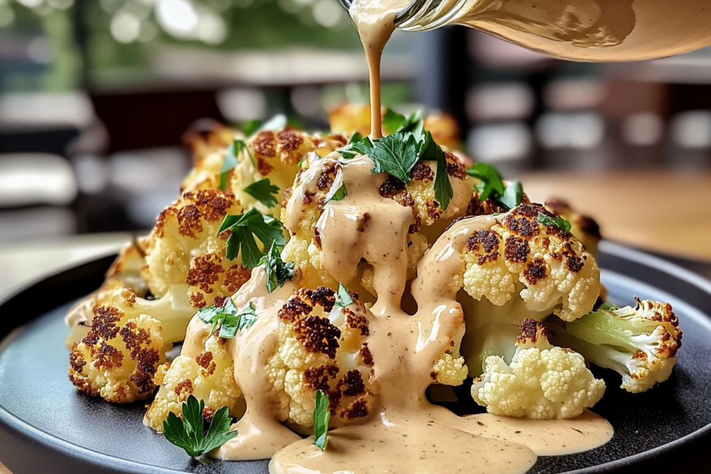 Roasted Cauliflower with Tahini