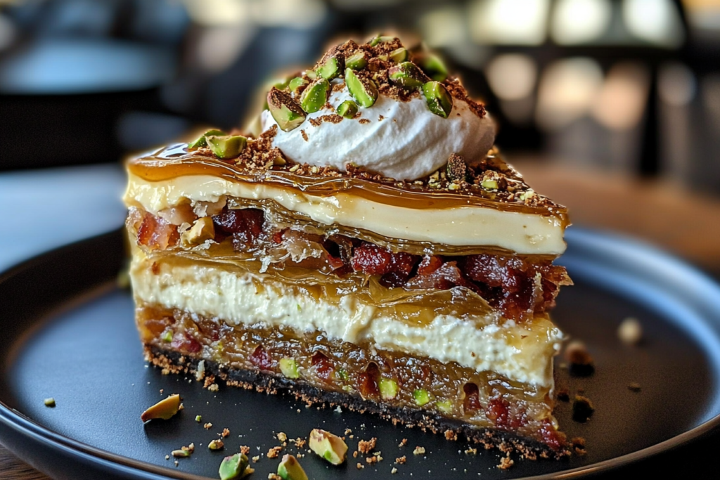 Baklava and Bacon Cheesecake