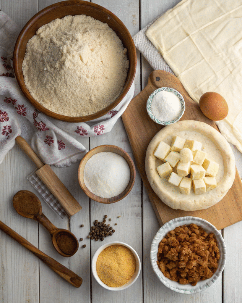 Cinnamon Streusel Pizza Ingredients